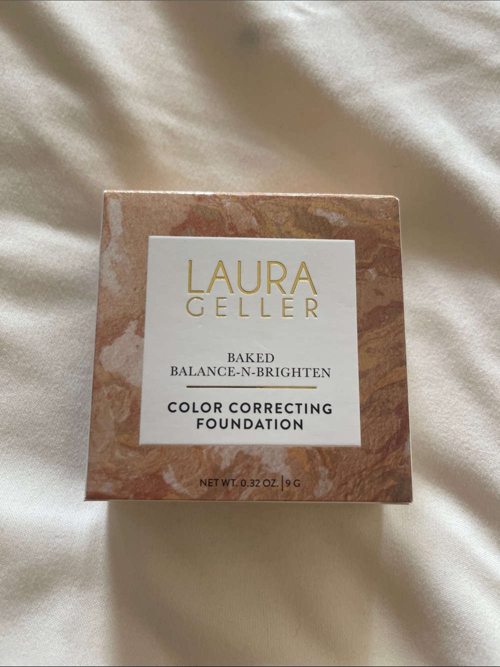 NIB Laura Geller Color Correcting Foundation - Brown Marble Packaging